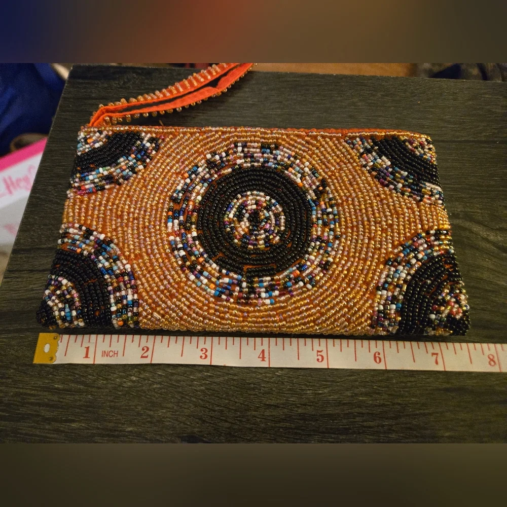 Beaded Multicolor Clutch